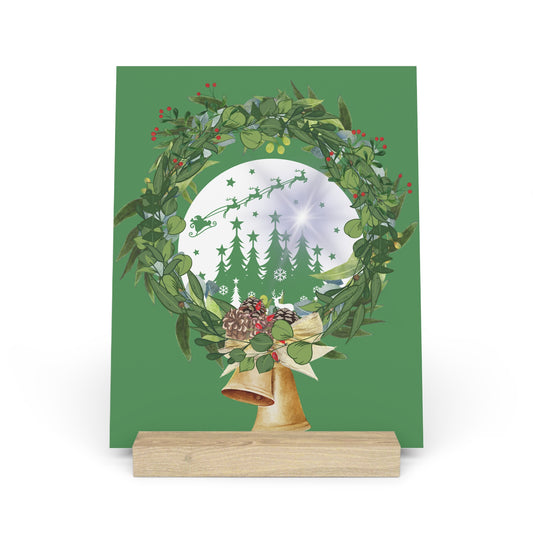 Magic of Christmas Wreath - Gallery Board with Stand