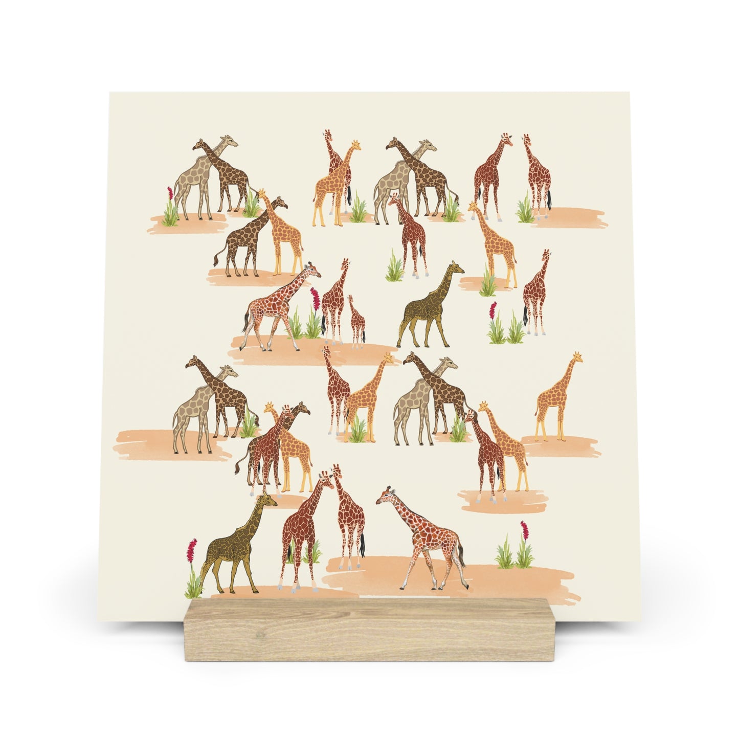 Giraffe Safari - Gallery Board with Stand