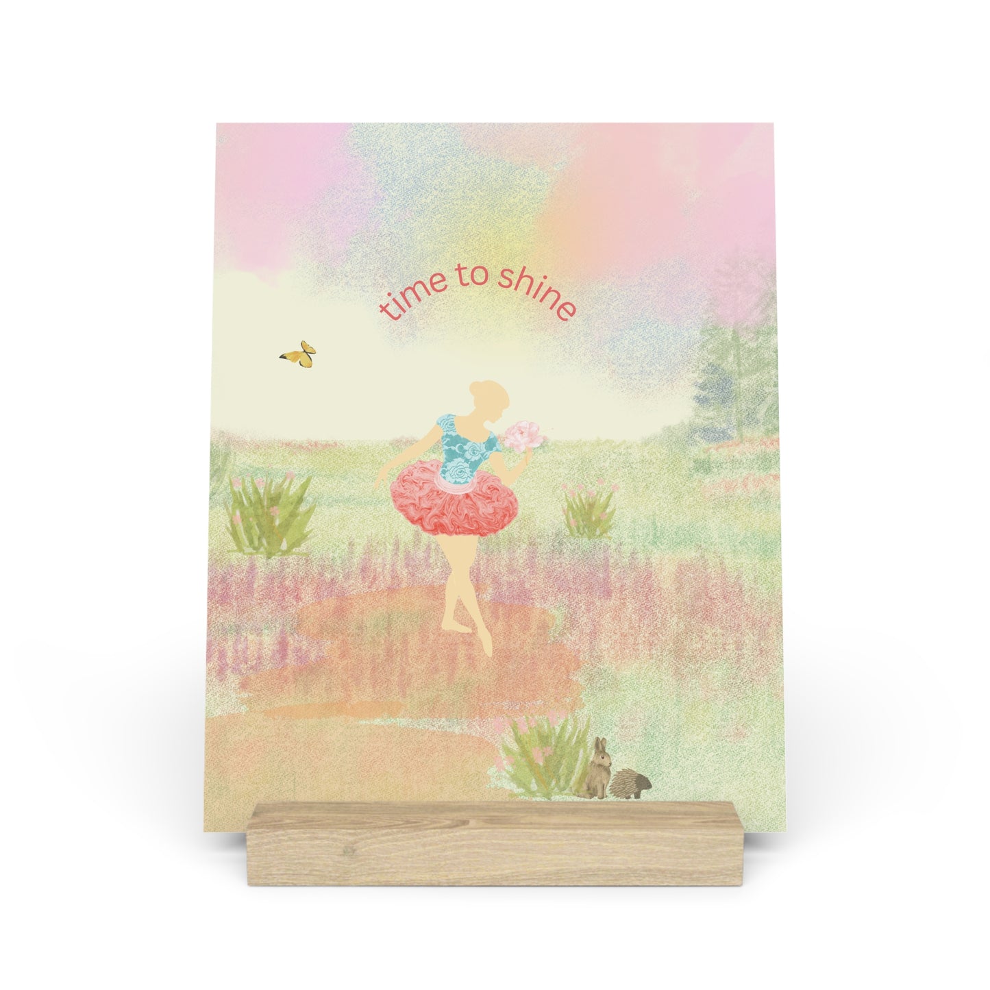 Ballerina Art - Gallery Board with Stand