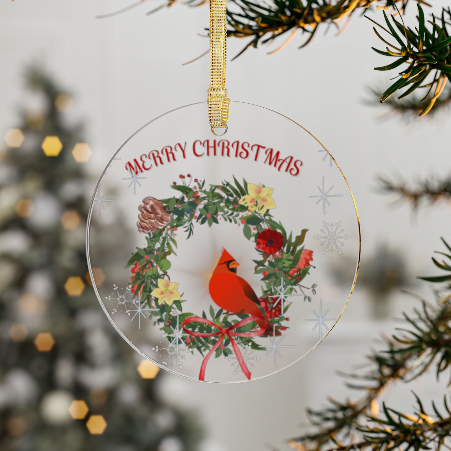 Christmas Cardinal - Acrylic Ornaments