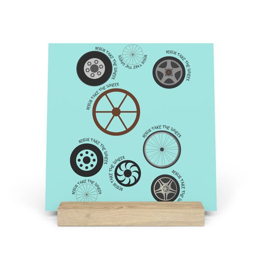 Jesus Take the Wheel in Teal - artwork