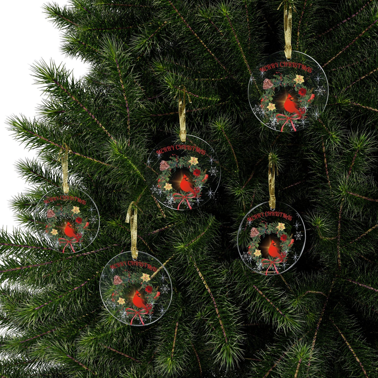 Christmas Cardinal - Acrylic Ornaments