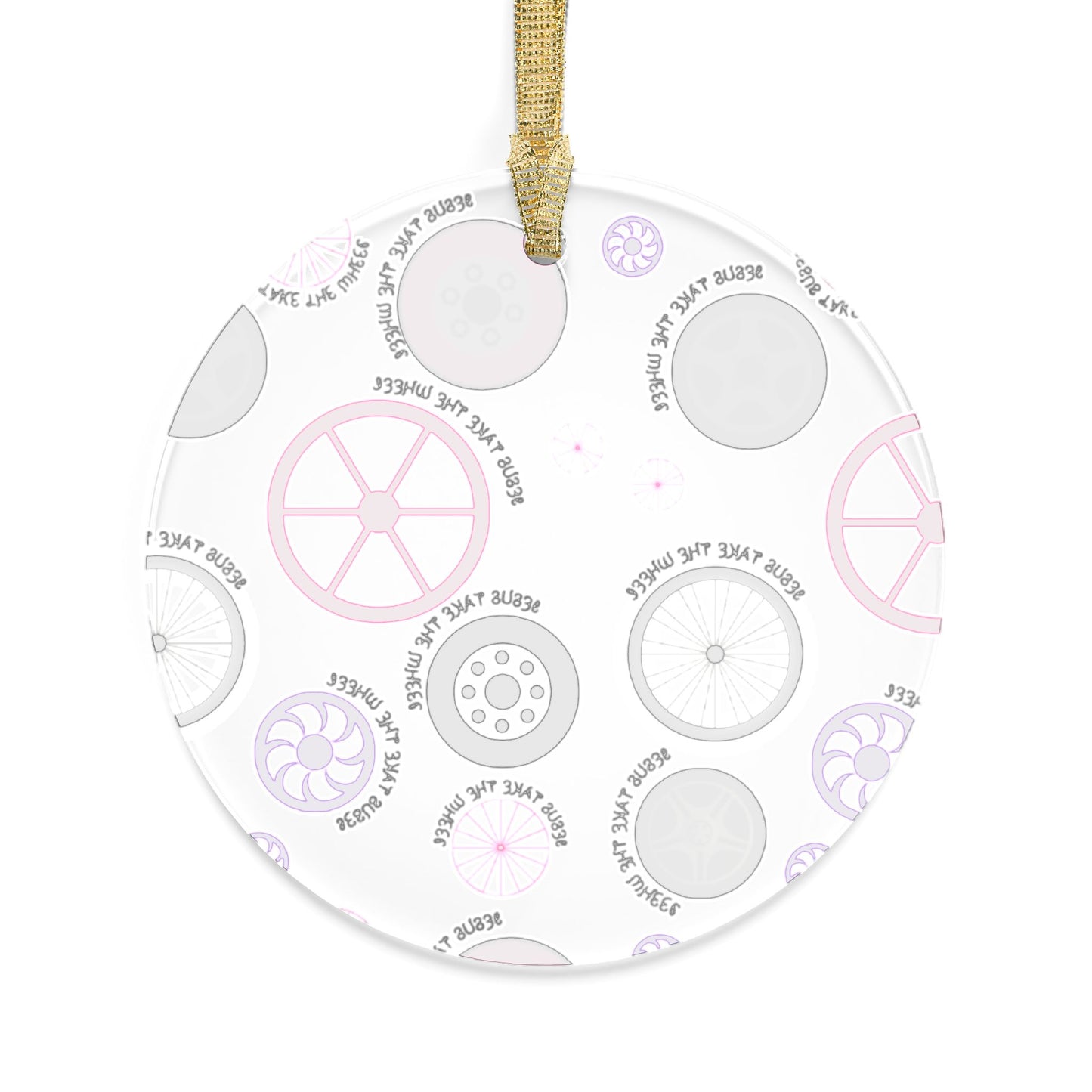 Jesus Take the Wheel in Pink - Acrylic Ornament