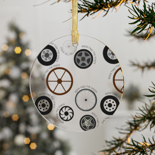 Jesus Take the Wheel - Acrylic Ornament