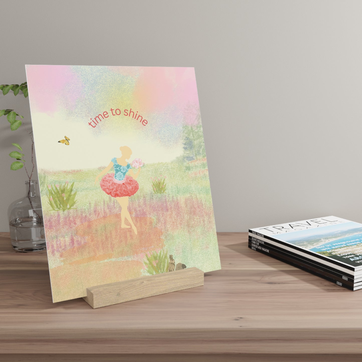 Ballerina Art - Gallery Board with Stand