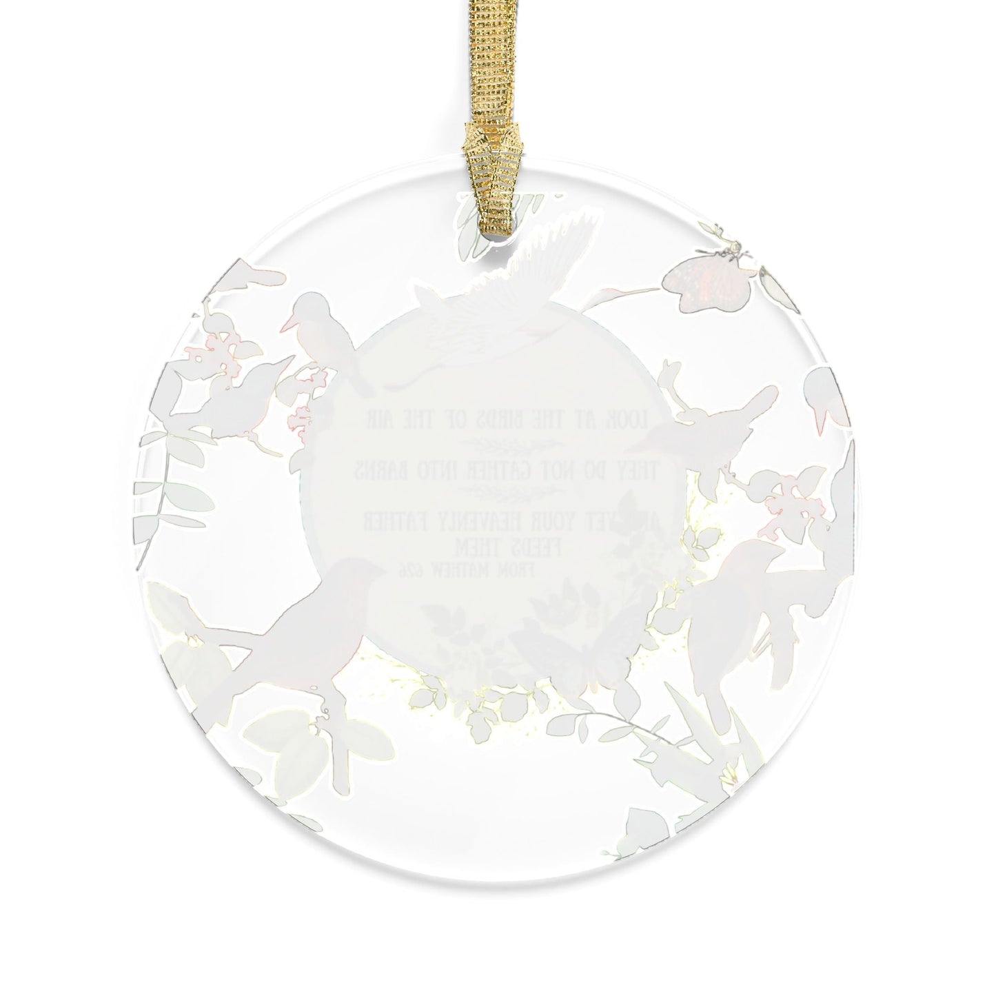 Matthew 6: 26 Birds of the Air - Acrylic Ornament